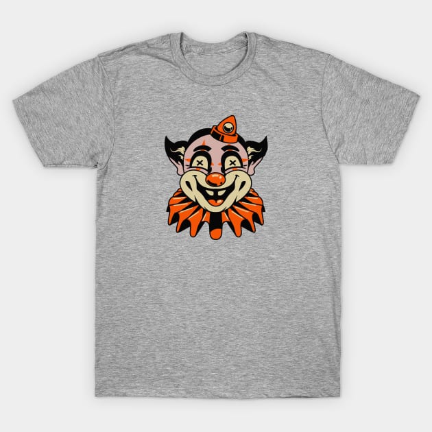 Creepy Vintage Clown Halloween T-Shirt by SLAG_Creative